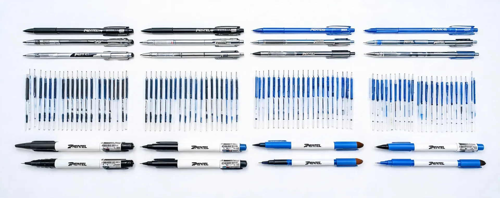 Pentel writing instruments arranged for office procurement
