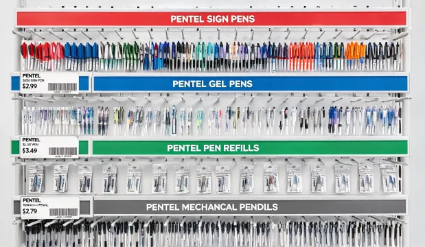 Retail stationery merchandising plan